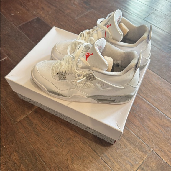 Jordan White and Gray Men's Sneakers